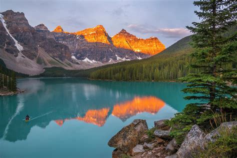Moraine Lake Sunrise Photograph By Bill Cubitt Pixels