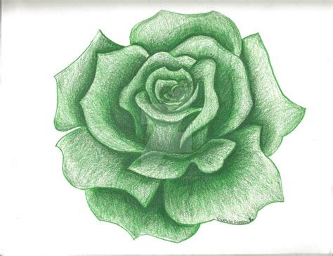 Green Rose By Jezebel V Sterling On Deviantart