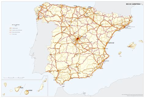 Archivoespana Red De Carreteras 2016 Mapa 15224 Spa Atlas
