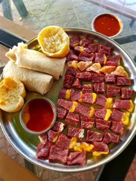 Maybe you would like to learn more about one of these? I ate tere siga (Ethiopian raw meat) with injera ...