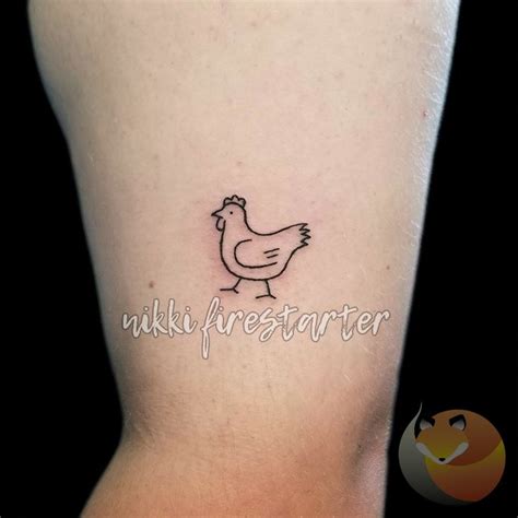 Lil Chicken Chicken Tattoo Small Tattoos Hen Tattoo