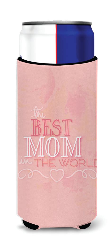 The Best Mom In The World Pink Michelob Ultra Hugger For Slim Cans