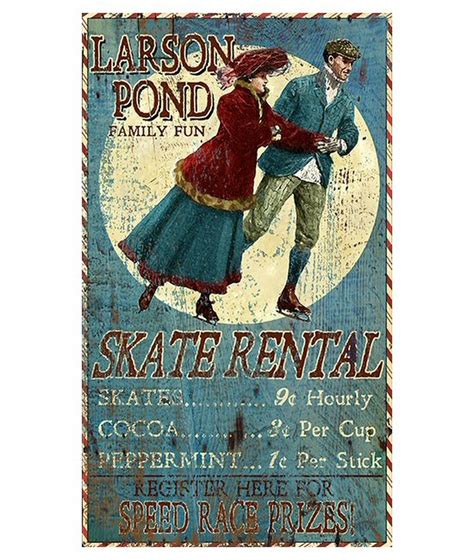 Most indoor rinks have pro shops that offer skate rentals, although you will need to keep these rentals within the vicinity. Customizable Larson Pond Ice Skate Rental Vintage Style ...
