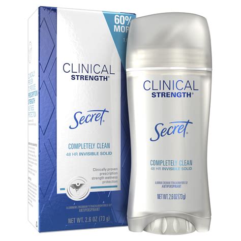 Secret Clinical Strength Antiperspirant Deodorant Invisible Solid