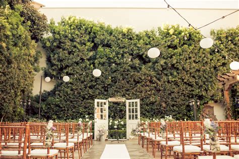 California Courtyard Wedding Rustic Wedding Chic