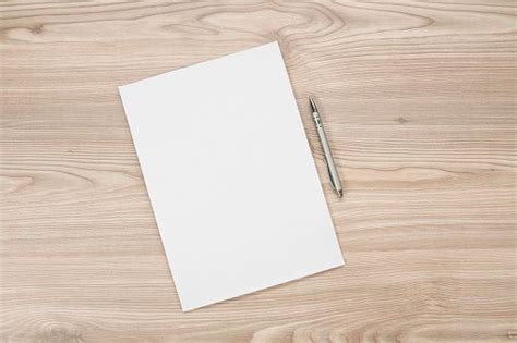 Blank Paper On The Table Stock Photo Paper Royalty Free Images