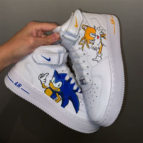 Sonic Custom Air Force Sonic Shoes Cool Outfits For Men Sonic Birthday
