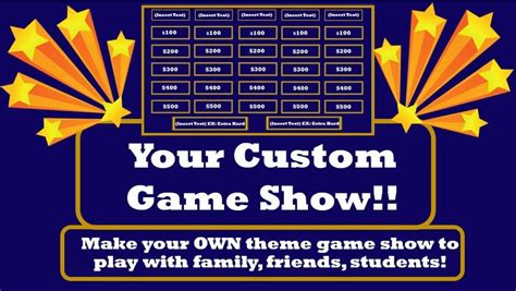 Game Show Powerpoint Template Customizable Etsy