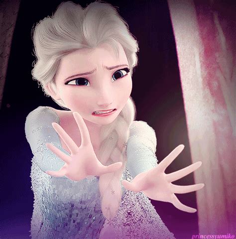 A Frozen Princess With Her Hands Out To The Side
