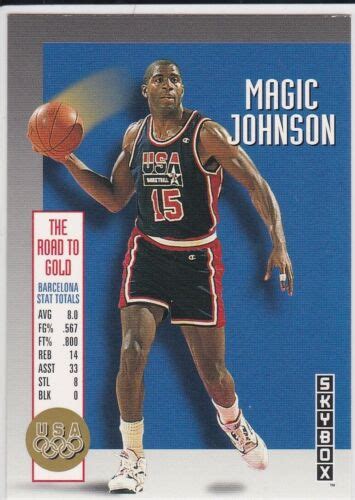 Magic Johnson 1992 Skybox Dream Team Usa Basketball Card Los Angeles