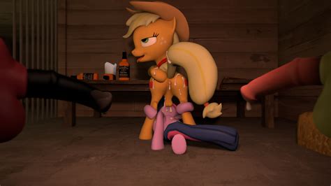 Rule 34 Animal Genitalia Applejack Mlp Balls Cum Friendship Is