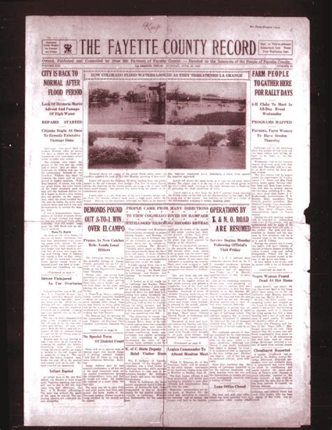 More Historic Newspapers Digitized The Fayette County Record