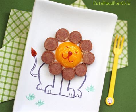 Cute Food For Kids Cutest Food Idea Egg Lion