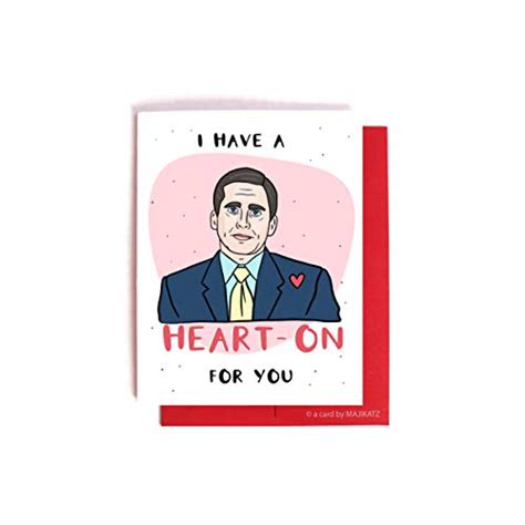Michael Scott Heart On Funny Nerdy The Office Valentines