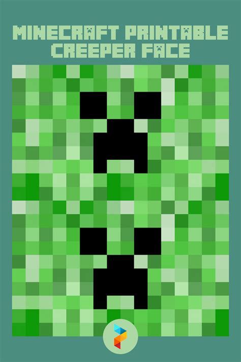 10 Best Minecraft Printable Creeper Face Pdf For Free At Printablee