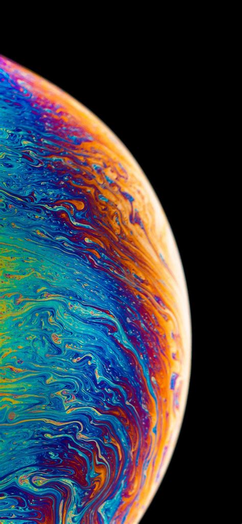 Oil Bubble Planet Apple Wallpaper Iphone Abstract