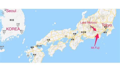 Mount fuji at sunrise from across lake kawaguchi, yamanashi prefecture, japan. Lake Motosu Fuji Tokyo Japan Map - Performer Cycles