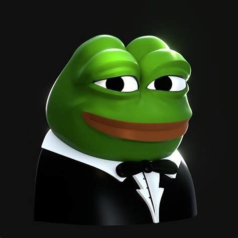 3d Model Tuxedo Pepe Vr Ar Low Poly Cgtrader