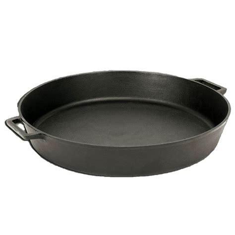 Bayou Seasoned Large 20 Inch Even Heat Cast Iron Cooking Cookware