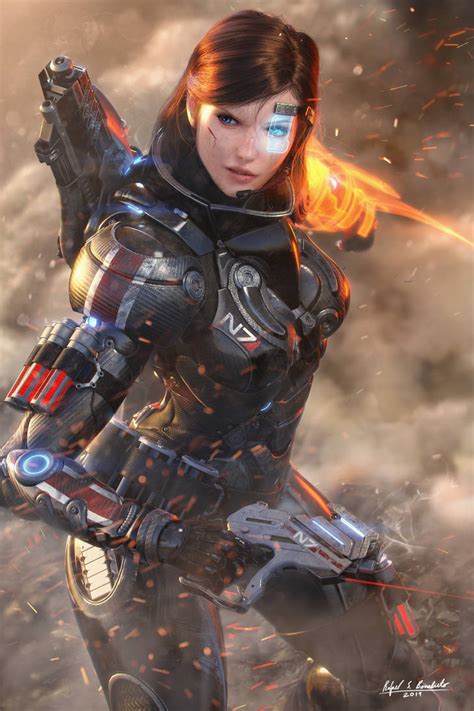 Commander Shepard Through Smoke And Fire By Sgthk On Deviantart