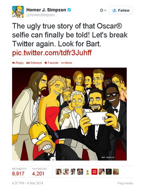 ‘the Simpsons Celebrate The Oscars With A Selfie Animation World Network
