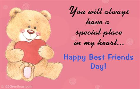 For A Special Friend Free Happy Best Friends Day Ecards 123 Greetings