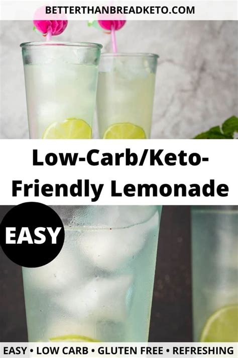 Low Carbketo Friendly Lemonade Better Than Bread Keto