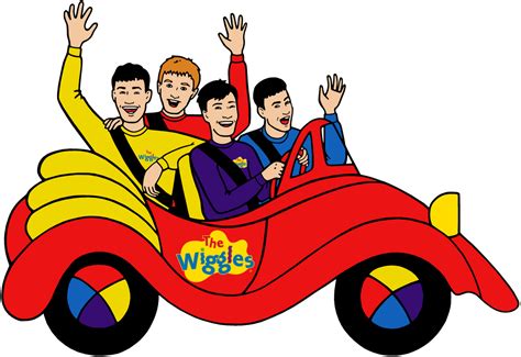 The Wiggles In The Big Red Car From The 1997 Big S By Trevorhines On