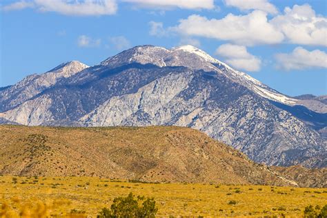 San Gorgonio Mountain From Ca 62 In Sand To Snow National Monument