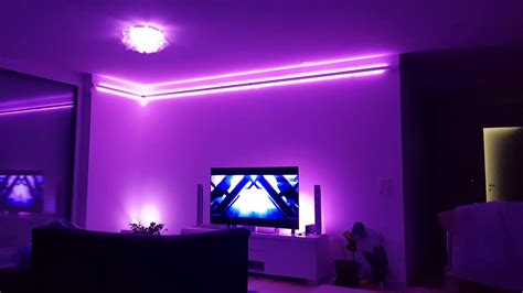 Livingroom With Philips Hue Youtube