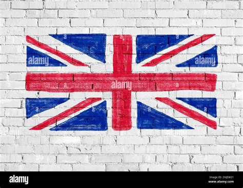 National Flag Of The United Kingdom Uk Aka Union Jack Painted On