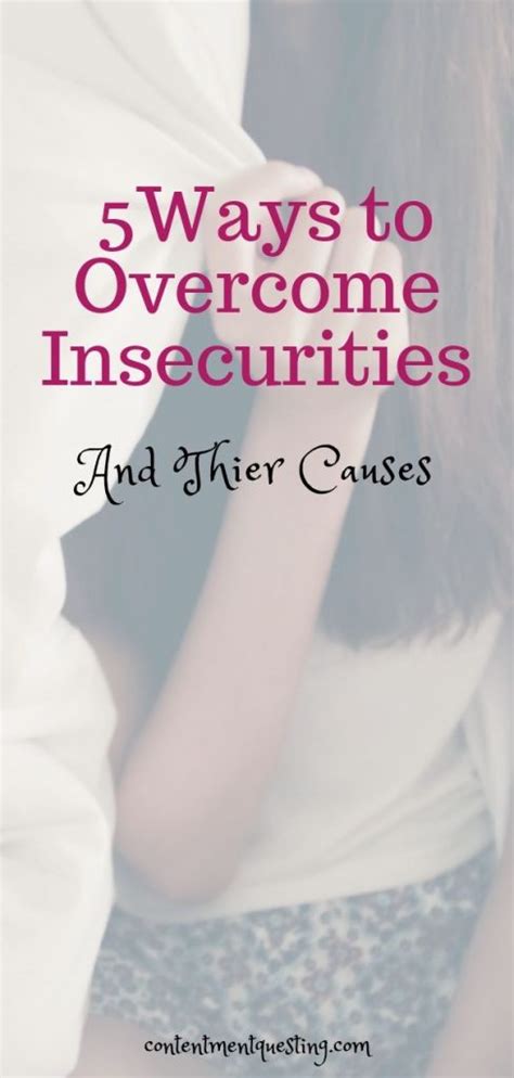 Causes Of Insecurities And How To Overcome Them