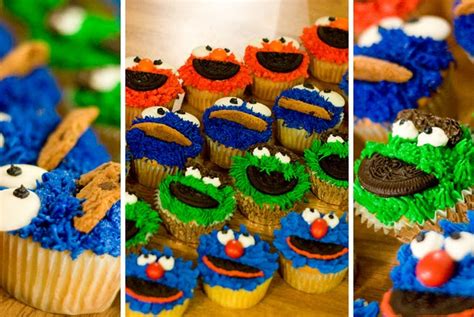 Sesame Street Cupcake Elmo Cookie Monster Oscar And Gloverjacks