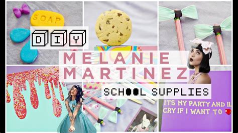 Diy Melanie Martinez School Supplies Notebookserasers And More Easy