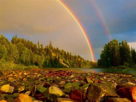 Rainbow In Polebridge Glacier National Park Montana