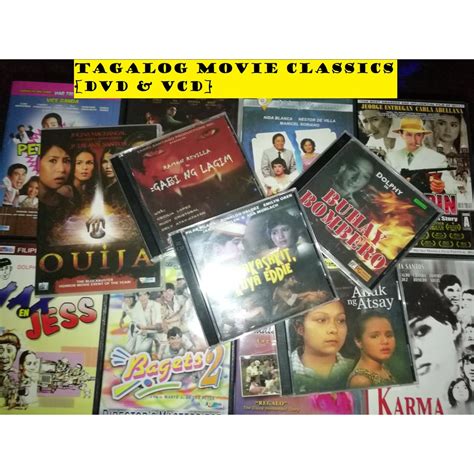 Tagalog Movie Classics Dvd And Vcd Shopee Philippines