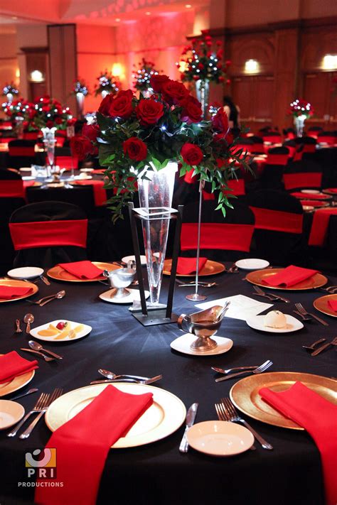 Wedding Centerpiece Ideas For Red Black And White