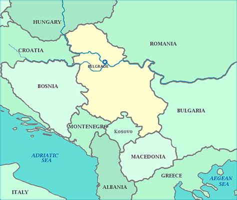 Map Of Serbia Serbia Maps