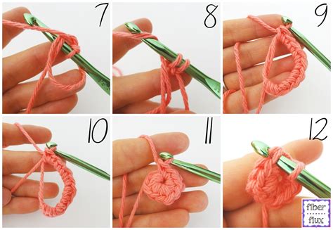 How To Crochet The Magic Ring Magic Circle Photo Video Tutorial Fiber Flux Adventures In
