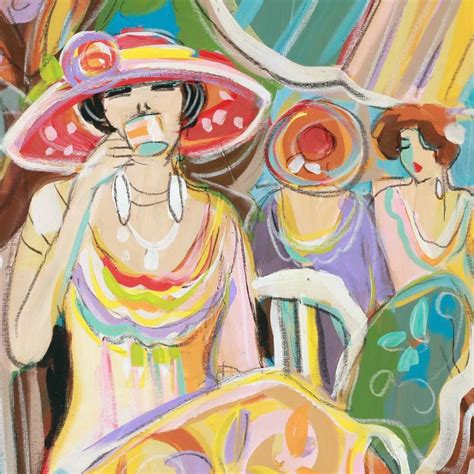 Isaac Maimon Cafe Break Original Acrylic Painting Hand Signed With