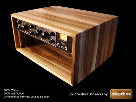 19 Inch Walnut Racks For Audio Gear By