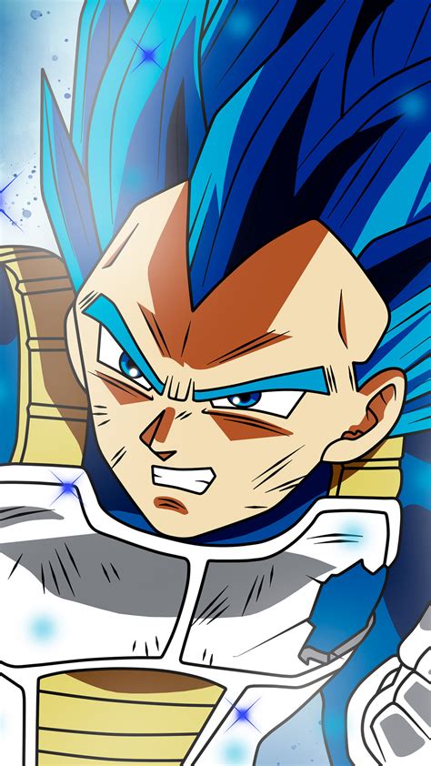 2160x3840 Anime Dragon Ball Super Vegeta Ssj Blue Full Power Sony