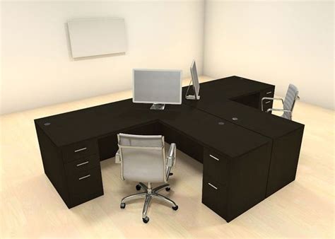 12 small diy computer desk. Two Persons Modern Executive Office Workstation Desk Set ...