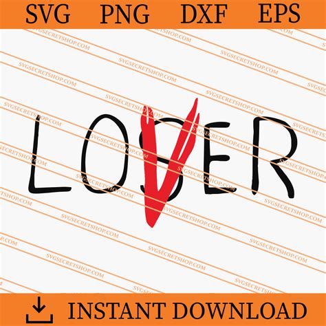 Loser Lover Svg Lover Svg Loser Lover Halloween Svg Svg Secret Shop
