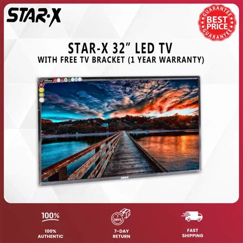 Star X Led 32 Tv 1080p Flat Screen Led Tv With Free Tv Bracket
