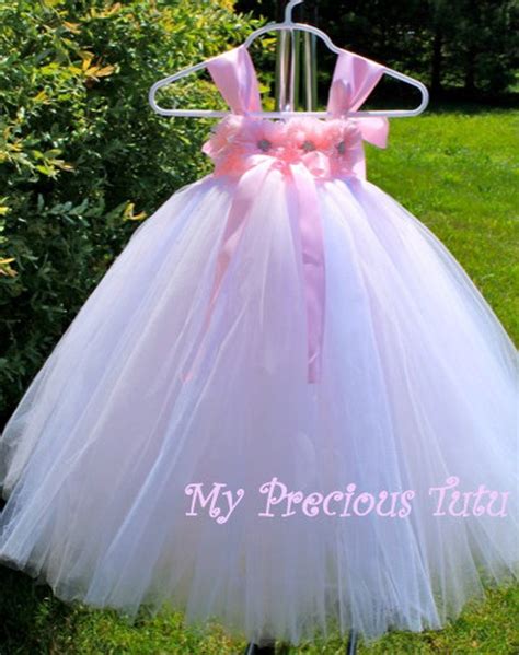 Pink And White Tutu Dress Pink Tutu Dress Pink Princess Etsy