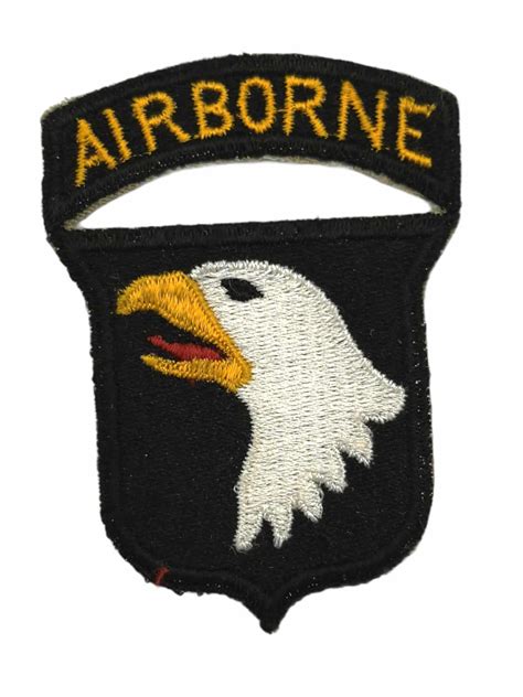 Us Ww2 101st Airborne Division Patch Type 3 Screaming Eagles Cm