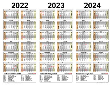 2021 2022 2023 2024 Calendar 2022 2023 Two Year Calendar Free 2024
