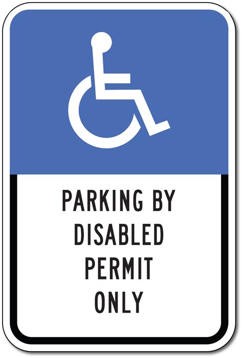 Florida State Handicap Parking Sign Reflective Aluminum