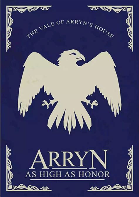 House Arryn Game Of Thrones Poster Minimalista Game Of Thrones Cast